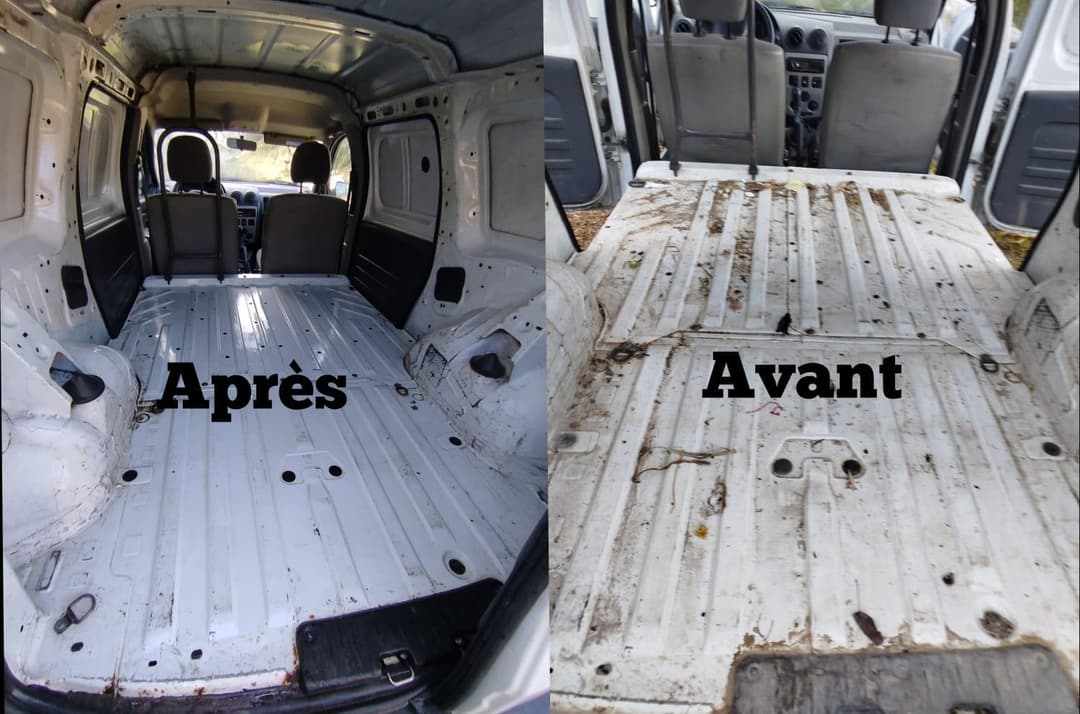 Nettoyage camionnette